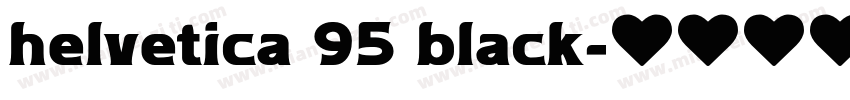 helvetica 95 black字体转换
